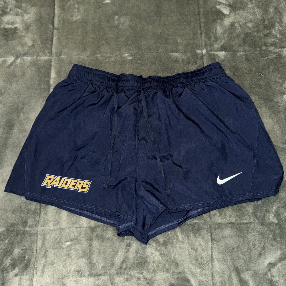Nike GRCC Raiders Shorts Navy Blue Women's Medium Drawstring Dri-Fit Athletic